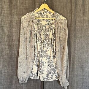 Free people semisheer tunic blouse size medium